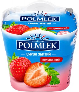 Сирок Polmlek збитий зі смаком полуниці 135 г