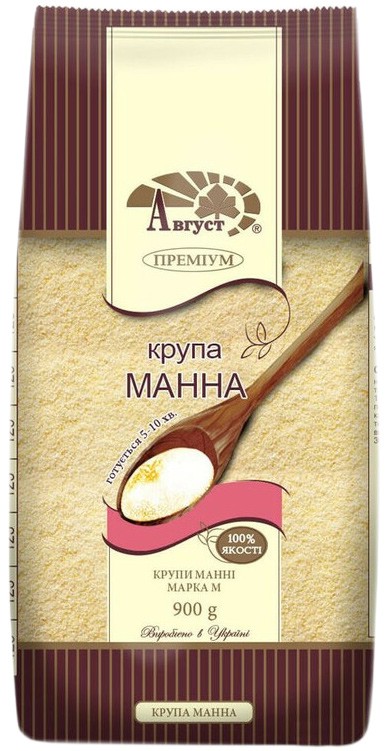 Крупа манная Август 900г — купить в Киеве с доставкой | kuldim.com