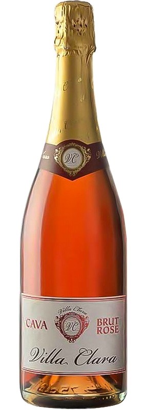 Вино игристое Villa Clara Cava Brut Rose розовое 11,5% 0.75л