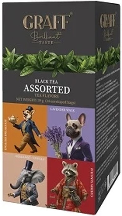 Чай Graff Assorted Black Tea Flavors 24 пак 39 г