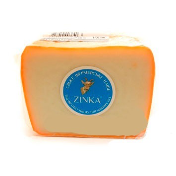 Сыр козий п/твердый с шафраном 40% Zinka