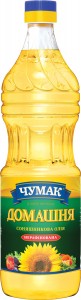Масло подсолнечное Чумак Домашнее нерафинированное 1л