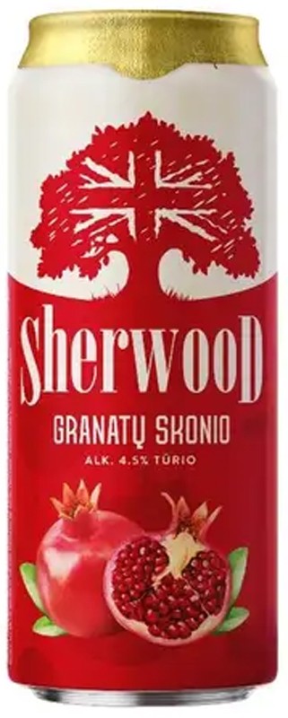 Пиво с соком Sherwood Pomegranate светлое фильтрованное 4,5% 0,5 л