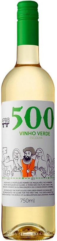 Вино 500 Vinho Verde біле напівсухе 8.5% 0.75 л