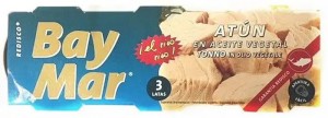 Тунец Bay Mar в подсолнечном масле 80гх3шт