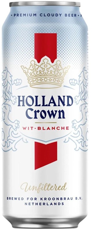 Пиво Holland Crown Wit Blanche Unfiltered світле нефільтроване 5% 0,5 л 