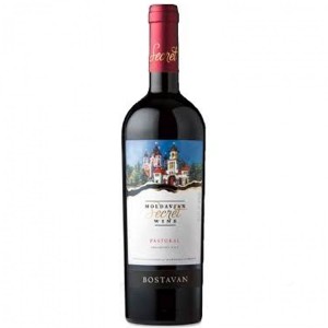 Вино Bostavan Пастораль десертное красное 0,75л 16,5% Молдова