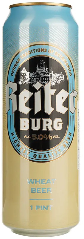Пиво Reiter Burg Wheat Beer светлое нефильтрованное 5% 0,568 л