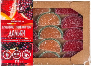 Мармелад STIMUL Гранатово-грейпфрутовые дольки 315 г