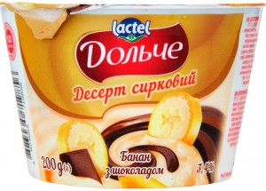 Десерт творожный Дольче Банан-шоколад 3.4% 200г