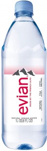 Вода Evian минеральная негазированная 1л