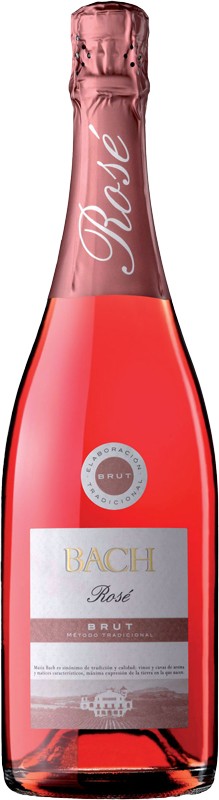 Вино ігристе CAVA  Bach Rose Brut рожеве 12% 0,75 л