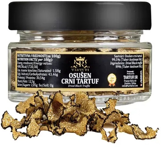 Чорний трюфель Tartufi сушений в банці 4г