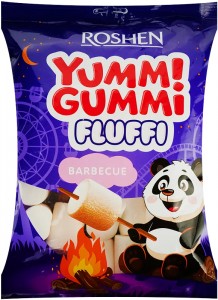 Конфеты маршмеллоу Roshen Yummi Gummi Fluffi Barbecue 200 г