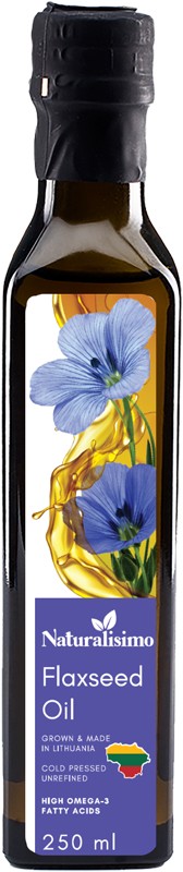Олія льняна Naturalisimo нерафінована 250 мл 