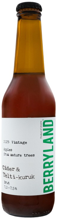 Сидр Berryland Cider&Telti-kuruk брют 7-7,5% 0,33 л