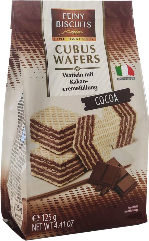 Вафлі Feiny Biscuits Какао 125 г