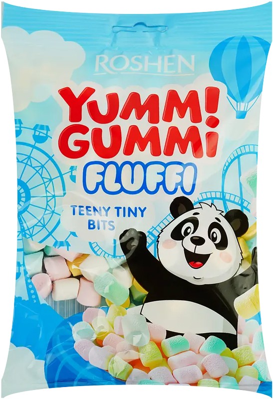 Цукерки маршмеллоу Roshen Yummi Gummi Fluffi Teeny Tiny Bits 65 г