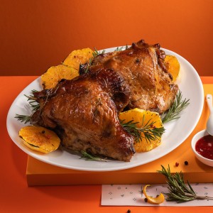 Стегно індички запечене