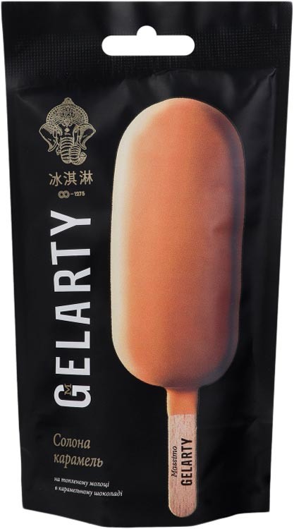 Мороженое Эскимо Соленая карамель на топленом молоке, Gelarty, 80г