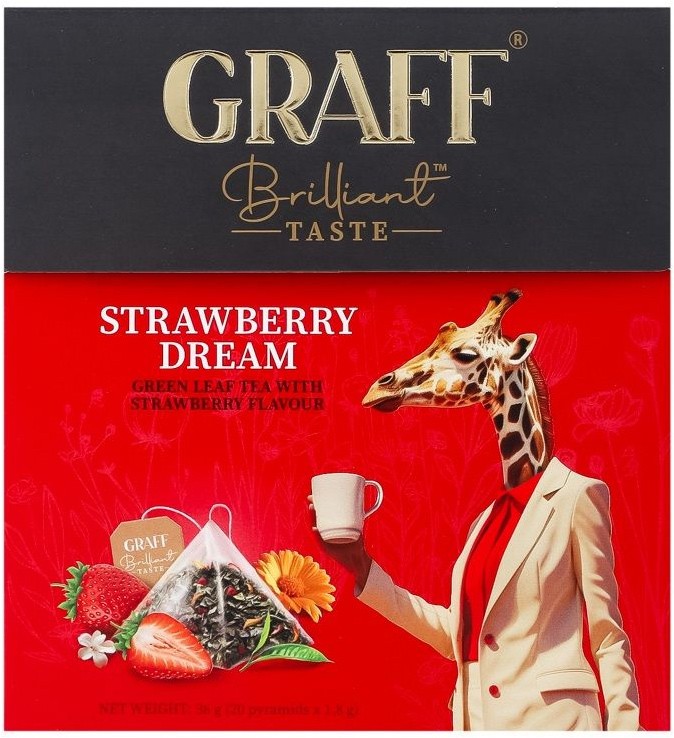 Чай Graff Strawberry Dream 20 пирамидок