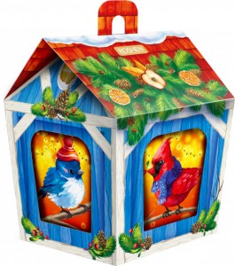 Новогодний подарок Кормушка для птиц ROSHEN 872г