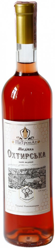 Напиток медовый Ахтырская медовка со смородиной 13% 0,75л