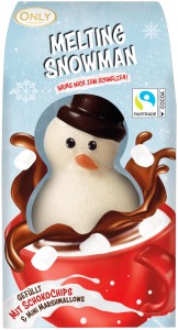 Сніговик із білого шоколаду Only Hot Chocolate Melting Snowman з міні маршмеллоу 75г