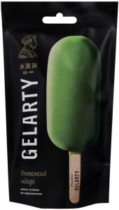 Мороженое Gelarty Японский мидори матча с мятой и страчетеллой 80г