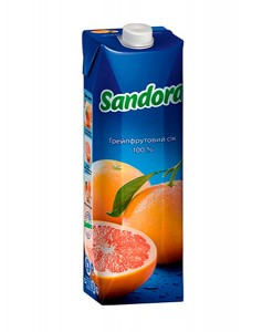 Сік Sandora Грейпфрутовий 1л.