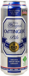 Пиво Oettinger Pils светлое фильтрованное пастеризованное 4.7% 0.5л
