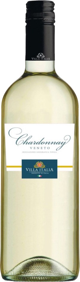 Вино Villa Italia Chardonnay біле сухе 10.6-12.9% 0,75 л 