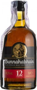 Віскі Bunnahabhain 12yo Single Malt Scotch Whisky 0,05 л 46,3%