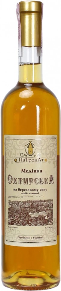 Напій медовий Охтирська медівка на березовому соку 13% 0,75л