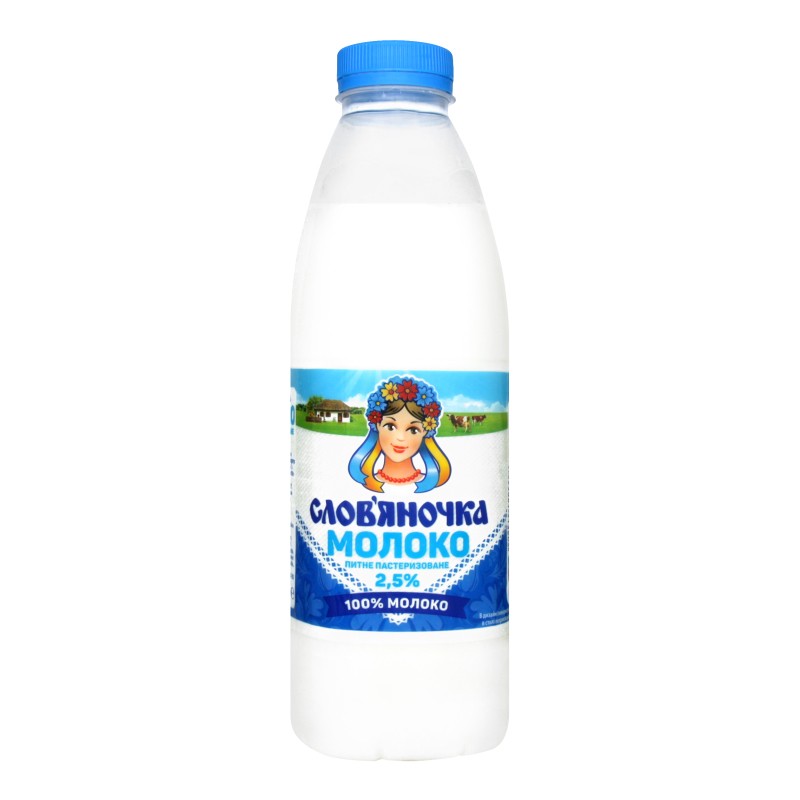 Молоко Слов`яночка 2,5% 890г