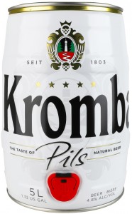 	Пиво Krombacher Pils світле фільтроване пастеризоване 4.8% 5л
