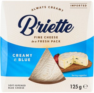 Сыр Briette Creamy&Blue мягкий с голубой плесенью 60% 125г