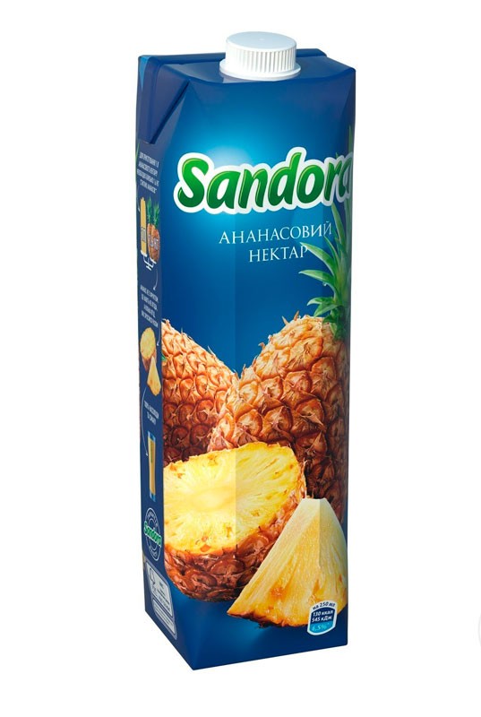 Нектар Sandora ананасовий 1л.