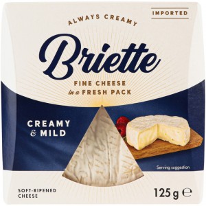 Сир Briette Creamy&amp;Mild м'який 60% 125г