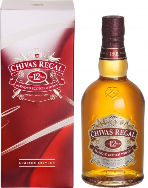 Виски Chivas Regal 12 лет0,7л 40% в метал коробке