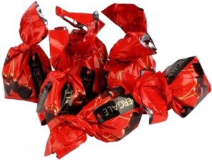 Конфеты шоколадные Вишня с коньяком