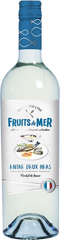 Вино Gourmet Pere&Fils Fruits de Mer Entre Deux Mer белое сухое 11,5% 0,75 л