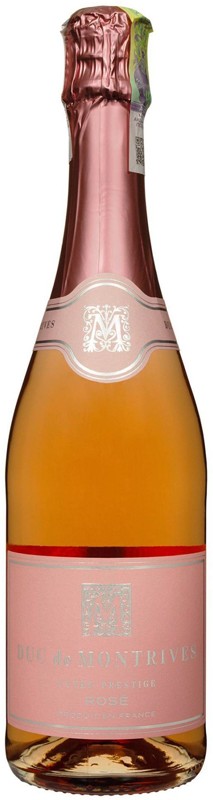 Вино ігристе Duc de Montrives Cuvee Prestige Rose Sec рожеве 12% 0,75 л