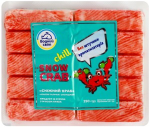 Палочки крабовые Водний світ Снежный краб охлажденные 250г