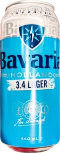 Пиво Bavaria світле 3,4% 0,44 л