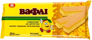 Вафли ХБФ Лимончик на фруктозе 130 г
