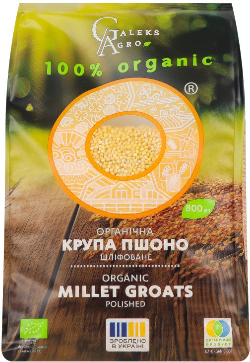 Пшоно Galeks-Agro шліфоване органічне 800 г