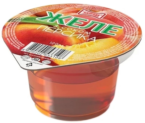 Желе Злагода з соком Персик 120 г