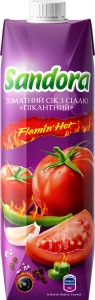 Сік Sandora Пікантний томатний 950 мл