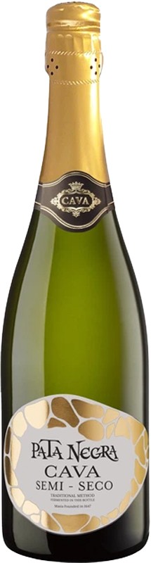 Вино ігристе Pata Negra Cava Semi Seco 11,5% 0,75 л 